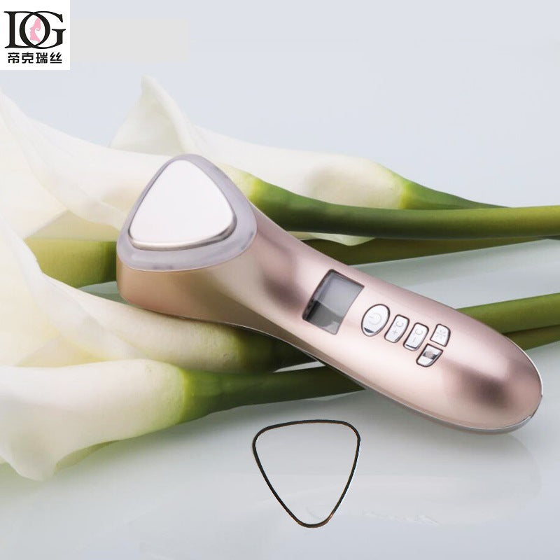 Ultrasonic Cryotherapy Face Lifting Hot Cold Hammer Electric anti aging Skin Rejuvenation Tightening Device Spa Facial Massager