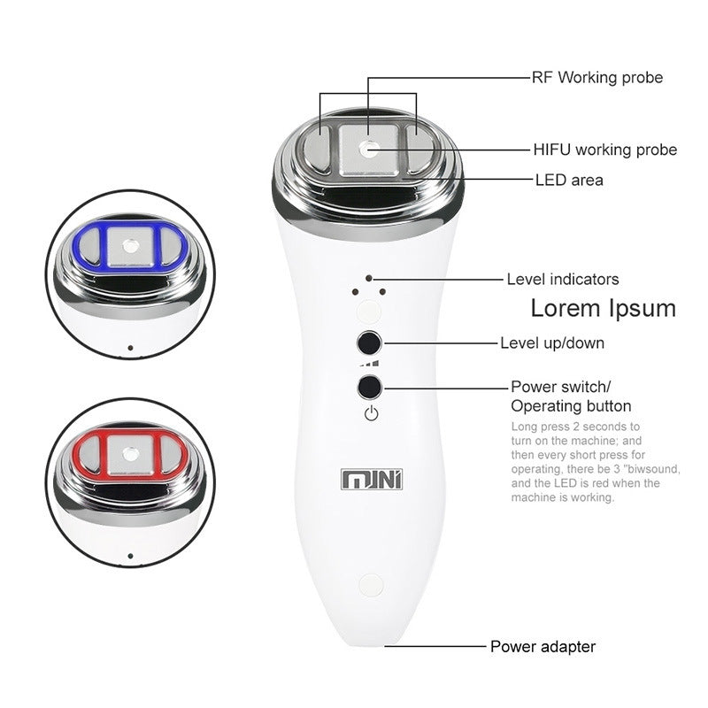 Mini HIFU Carving Instrument Ultrasonic Scalpel Lifting and Firming Line Care Home RF Beauty Apparatus