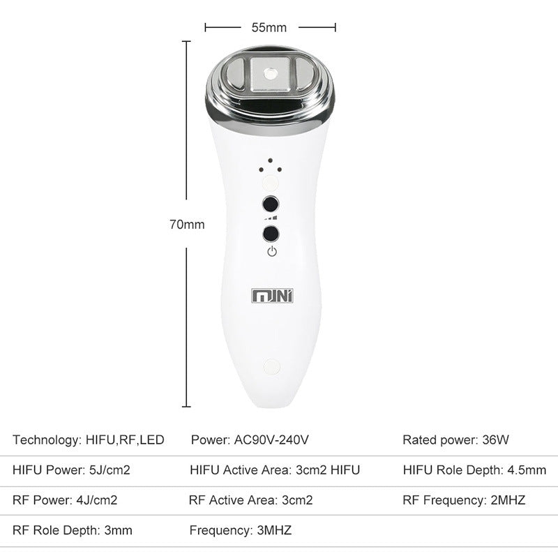 Mini HIFU Carving Instrument Ultrasonic Scalpel Lifting and Firming Line Care Home RF Beauty Apparatus