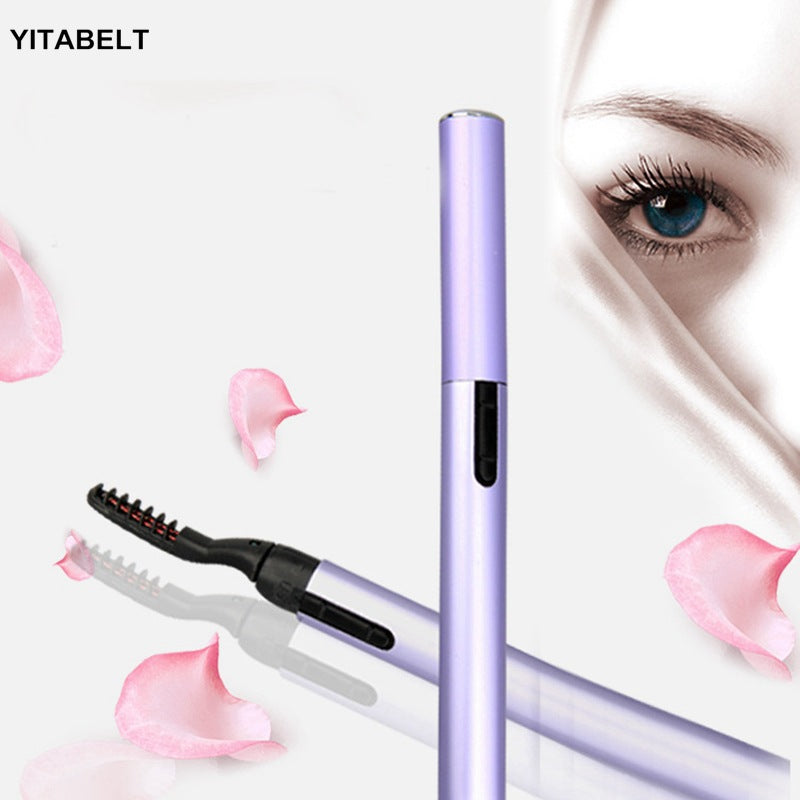 Mini local electric eyelash curler and portable daily makeup clip electric eyelash curler