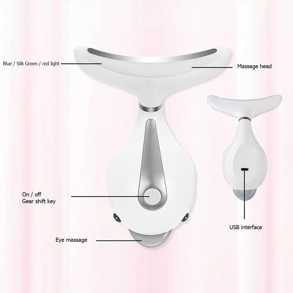 Neck massager to remove neck lines, small dolphin beauty instrument, micro-current home neck rejuvenation instrument, neck care instrument