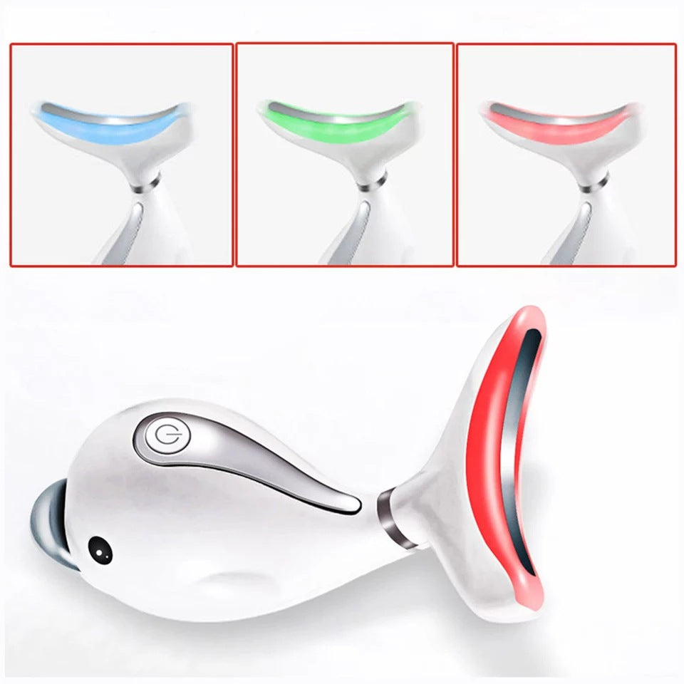 Neck massager to remove neck lines, small dolphin beauty instrument, micro-current home neck rejuvenation instrument, neck care instrument