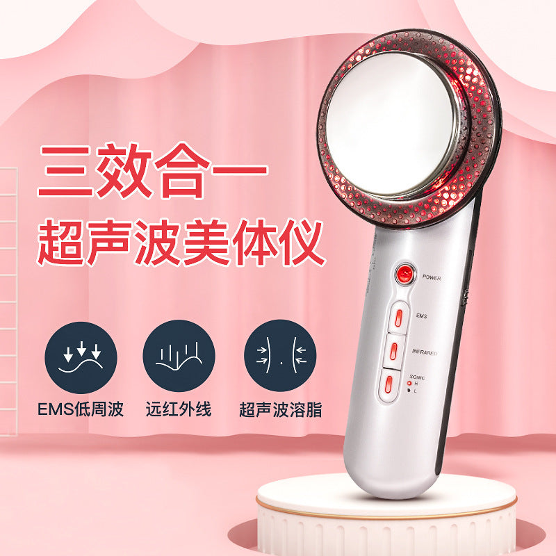 Three-in-one slimming device Ultrasonic fat exploding device Weight loss massage device Beauty EMS import device Beauty device