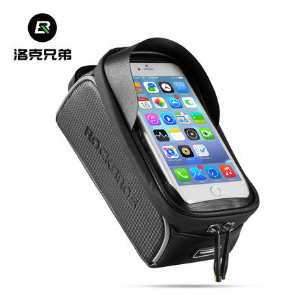 ROCKBROS MTB Bicycle Bike Bag 6&quot; Touchscreen Frame Reflective Bag Cycling Top Waterproof Tube Bag Phone Case Bike Accessories